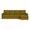 Apollo Compact Sofa (Colour : Olive Green, Cushion : Hard, Back Type : High Back, Seating Capacity : Right Aligned 3 Seater + Right Aligned Chaise)
