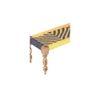 Hamilton Solid Wood Maachi Bench In Purple & Yellow Canning