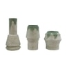 Layered Form Textured Ceramic Vase Set