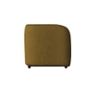 Zenol Boucle Fabrict 3 Seater Sofa In Yellow