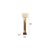 Victoria Beige Jute Floor Lamp with Beige Jute Base