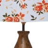Devansh Multicolor Cotton Table Lamp With  Wood Natural Base (7X13 Inches)-15