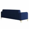 Veniza Velvet 3 Seater Sofa In Navy Blue Colour