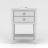 Anton Mango Wood Side and End Table (White Finish)