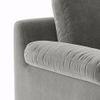 Esquel Luxe 2 Seater Fabric Sofa in Ash Grey Velvet Colour