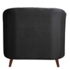 Nilo Velvet 1 Seater Sofa Dark in Grey Colour