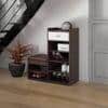 ULTRA SHOE RACK ENGINEERED WOOD IN CHOCO WALNUT FINISH
