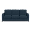 Apollo Compact High Back 3 Seater  Fabric Sofa In Indigo Blue Colour