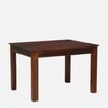 Aura 4 Seater Dining Set with Cushioned Chairs in Check Colour