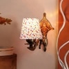 Devansh Metal Electric Wall Light in Antique Gold Colour with Multi Shade Count of 1 Light