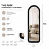 The Artment Unbreakable Black Arch Puff Floor Mirror (160 x 60) cm