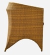 Hobart Wicker Table And Chair Set In Beige Brown Dual Tone Finish