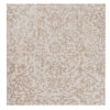 Neulooms Handloom Knotted Reversible Flatweave Square Rug Wheat or Ivory 7x7