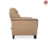 Davos 2 Seater Leatherette Sole in Mushroom Beige Colour