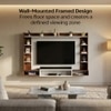 Bluewud Orelia Engineered Wood Tvcabinet In Brown Maple & White Finish