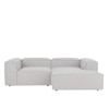 Elegantedge Wood Left Aligned 2-Seater With Upholstery Non Storage Sofa In Grey Colour
