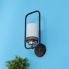 Eliante Modern Wall Lights Mild Steel, Glass & Glass Material Brown,Gold & White Finish