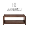 Espresso Solid Wood Coffee Table
