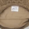 Kennedy Kelp Brown Cotton Knitted Decorative Cushion Cover 16 x 16 Inches