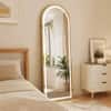 The Artment Gold Halo Arch Unbreakable Floor Mirror For Home (150 X 40 CM)