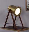 Star Gold Light Study Lamp in Brown Shade