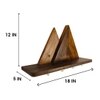 Solitaire Wooden Wall Shelf Organiser With Key Holders