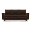 Corby Premium 3 Seater Fabric Sofa in Dark Earth Colour