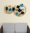 W-Sky Abstract Metal Wall Decor in Multicolor Set of 1