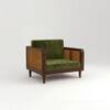 Padam Solid Wood 5 Seater Rattan Designed Sofa Set  In  Teak Finish