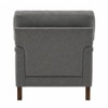 Dexter Boucle Fabric Lounge Chair in Grey Colour
