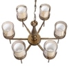 Eliante 6-Light Chandelier, Mild Steel Modern Hanging Ceiling Fixture For Living Room, Dining Room