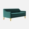 Fame Velvet 3 Seater Sofa in T Blue Colour