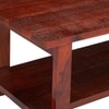 Aroda Sheesham Wood Contemporary Rectangle Coffee Table In Honey Finish
