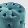 Amanda Pouffe in Peacock Teal Colour