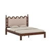 Heritage Solid Wood Queen Size Bed Non Storage in Provincial Teak Finish