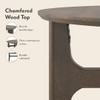 Cayman Wooden Top Coffee Table in Danish Walnut Finish