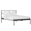 Sheen Metal Non Storage King Bed in Satin Black Finish