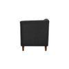Korslund Velvet Chaise Launger in Balck Colour