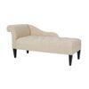 andres Fabric Chaise Launger in Beige Colour