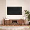 Linnea Solid Wood TV Cabinet In Amber Walnut Finish