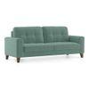 Verona Luxe 3 Seater Fabric Sofa in Dusty Turquoise Velvet Colour