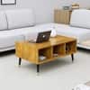 Hexa Engineered Wood Coffee Table With Storage And Open Rack In Giant Wood