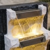 Lime Green Fiber Wall Back Water Fountain
