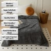 Super Soft Woolen Blanket  Single Bed  Self Print  330 Cms  240 X 160