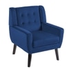 Derel Accent Chair in Navy Blue Colour