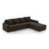 Apollo Compact Sofa (Colour : Chocolate, Cushion : Soft, Seating Capacity : Right Aligned 3 Seater + Right Aligned Chaise)