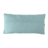 Basket Knit Cotton Pillow Cover  Cadet Blue 12X20  Inches