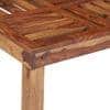 Sydney Sheesham Wood Contemporary Square Coffee Table In Natural Teak Finish