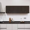 6 Doors Modular Wall Mounted Kitchen Cabinet With Adjustable Shelf In Chiyoda Wange Finish
