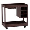Raleigh Solid Wood Bar Cabinet in Walnut Finish